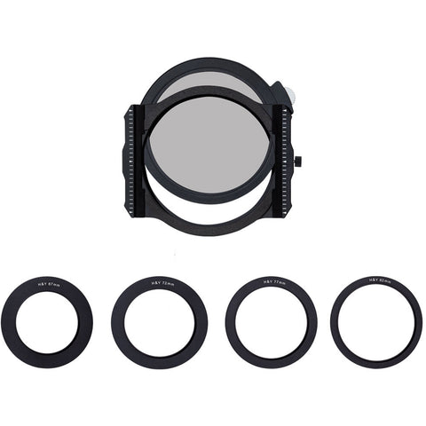 H&Y Filters 100mm K-Series Filter Holder Kit with 67 mm 72mm 77mm 82mm Adapters