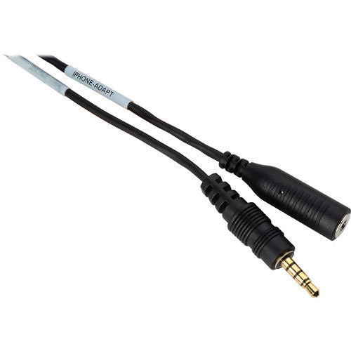 Sescom iAdapt iPhone / iPod / iPad TRRS Plug to TRRS Jack Adapter Cable (1')