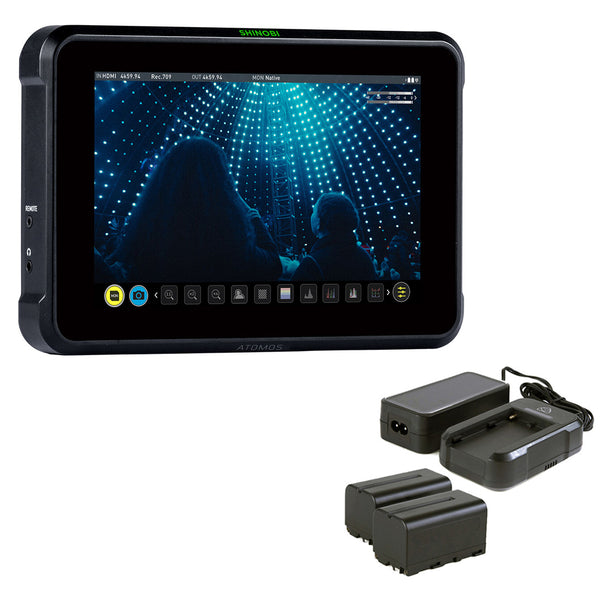 Atomos Shinobi 7" 4K HDMI/SDI Monitor Bundle with Atomos Power Kit v2
