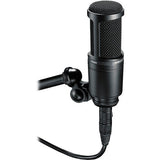 Audio-Technica AT2020 Cardioid Condenser Microphone with Microphone Boom Arm, Pop Filter and XLR Cable