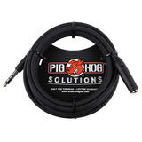 Pig Hog PHX14-10 1/4" TRSF to 1/4" TRSM Headphone Extension Cable, 10 Feet (2-Pack)