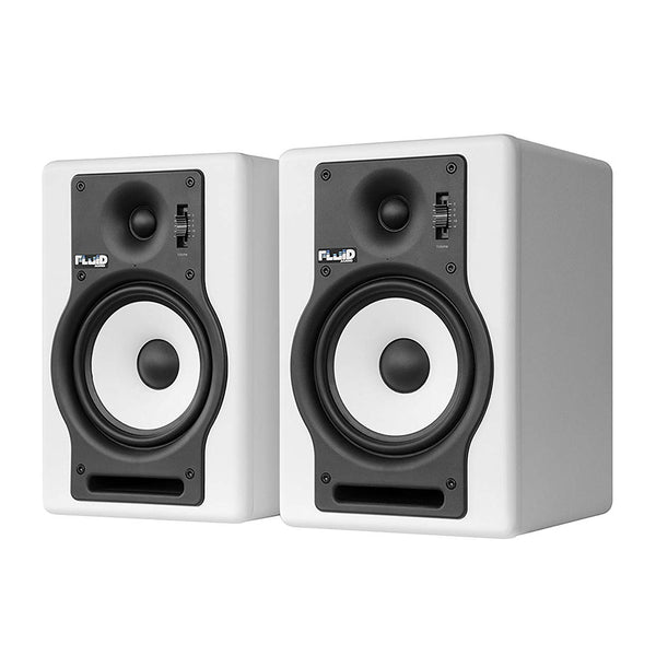 Fluid Audio F5 (Pair) - 5" 2-way Studio Reference Monitors, White