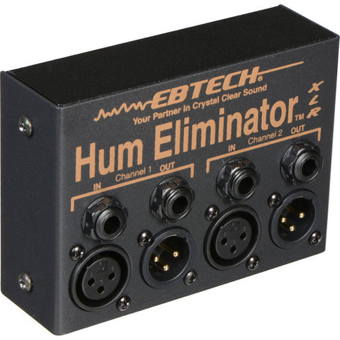 Ebtech HE-2-XLR - Dual Channel Hum Eliminator with XLR Connectors