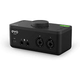 Audient EVO 4 Desktop USB Type-C Audio Interface Bundle with Rode PodMic Podcasting Microphone, Tabletop Mic Stand, and XLR-XLR Cable