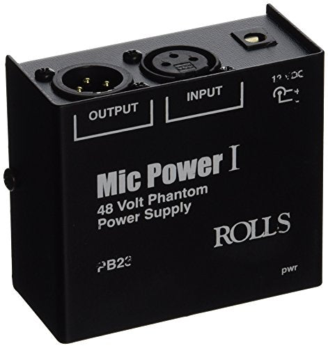 Rolls PB23 - Single Channel Phantom Power Supply with 12V and 48V Switch