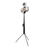 Shure MOTIV MV88 Digital Stereo Condenser Microphone with Kellards Ring light Selfie Stick Bundle