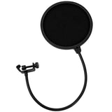MXL 990 Large-Diaphragm Cardioid Condenser Microphone (Champagne) Bundle with Pop Filter and XLR Cable
