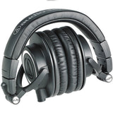 Audio-Technica ATH-M50X Pro Studio Monitor Headphones (Detachable Cable) Bundle with Auray Headphones Holder and Headphones Case
