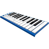 CME XKEY 25 Midi Controller (Blue) with CME Supernova Xkey Carrying Case & Fastener Straps (10-Pack) Bundle