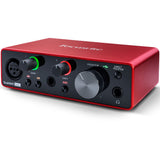 Focusrite Scarlett Solo USB Audio Interface (3rd Gen) with Studio Headphones, Pop Filter & XLR Cable