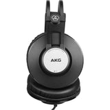 AKG K72 Closed-Back Studio Headphones Bundle with Clamp-On Headphones Holder for Microphone Stand