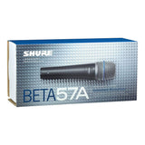 Shure BETA 57A Supercardioid Dynamic Microphone with Wide Mouth Case, Mic Sanitizer Spray & XLR Cable Bundle