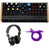 Pittsburgh Modular Taiga Semi-modular Paraphonic Synthesizer Bundle with Cre8audio Nazca Noodles Cables and Polsen HPC-A30 Closed-Back Studio Monitor Headphones
