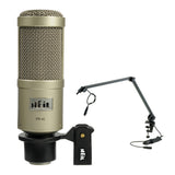 Heil Sound PR 40 Dynamic Cardioid Studio Microphone (Champagne) with K&M 23860 Microphone Desk Arm Bundle