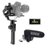 Moza Air 2 3-Axis Handheld Gimbal Stabilizer with Rode VideoMic Pro & 5-Pack Screen Cleaning Wipes Bundle