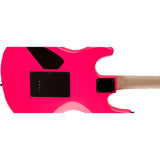 Dean Custom Zone Solid Body Electric Guitar, 2 Humbuckers Florescent Pink