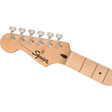 Squier Sonic Stratocaster Electric Guitar, with 2-Year Warranty, Black, Maple Fingerboard, White Pickguard, Left-Handed