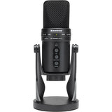 Samson G-Track Pro USB Mic with Built-In Audio Interface Bundle with Headphones, 4-Port USB Hub & Pop Filter