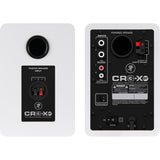 Mackie CR3-XBT Creative Reference Series 3" Multimedia Monitors with Bluetooth (Pair, Limited-Edition White) Bundle with 2x Small Isolation Pad & Phone to Phone (1/4") Cables