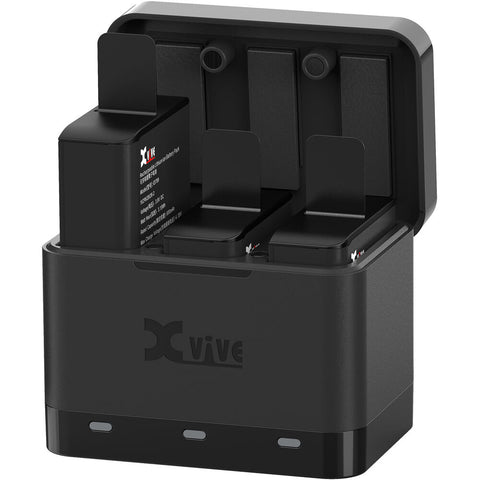 Xvive Audio U5C Battery Charger Case with Three Batteries for U5 Wireless Systems