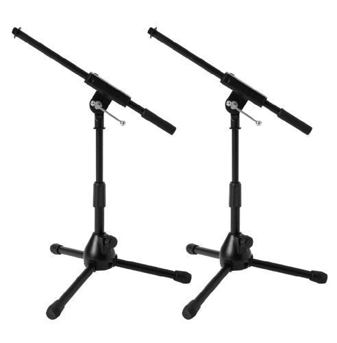 Ultimate Support JS-MCFB50 Low-Level Tripod Mic Stand with Fixed Boom - 2 Pack