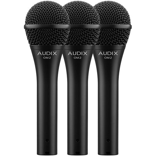 AUDIX OM2-TRIO Bulk Lot Package of 3-OM2s (OM 2) Microphone