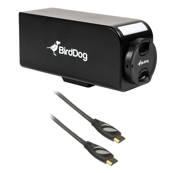 BirdDog PF120 1080p Full NDI Box Camera with 20x Optical Zoom Bundle with High-Speed HDMI Cable with Ethernet (Black, 6')