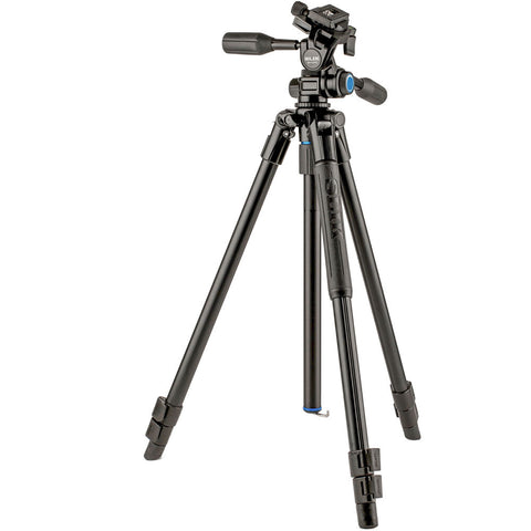 Slik Pro AL-323-3WFC Aluminum 3-Section Tripod with Arca-Type 3-Way Pan-Tilt Head