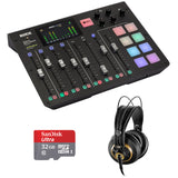Rode RODECaster Pro Podcast Production Studio Bundle with AKG K240 Studio Pro Headphones & 32GB Memory Card