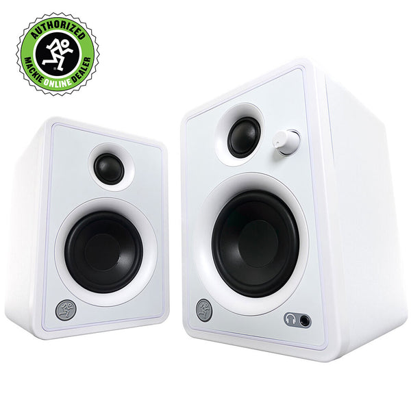 Mackie CR3-XBT Creative Reference Series 3" Multimedia Monitors with Bluetooth (Pair, Limited-Edition White)