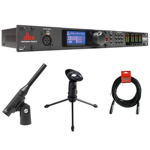 dbx DriveRack PA2 Complete Loudspeaker Management System with dbx RTA-M DriveRack RTA Measurement Microphone and 20' XLR Calble