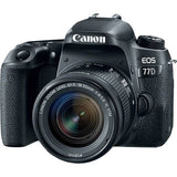 Canon EOS 77D DSLR Camera with 18-55mm Lens with Vello BG-C15 Battery Grip and Journey 34 DSLR Shoulder Bag (Black)