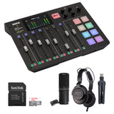 Rode RODECaster Pro Podcast Production Studio Bundle with Zoom ZDM-1 Podcast Mic Pack & 32GB Memory Card