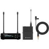 Sennheiser EW-DP ME 2 SET Camera-Mount Digital Wireless Omni Lavalier Mic System (R4-9: 552 to 607 MHz) Bundle with Auray WLW Fuzzy Windbuster and Watson Rapid Charger with 4 AA Batteries