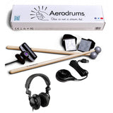Aerodrums Air Drumming Percussion Instrument with Polsen HPC-A30 Studio Monitor Headphone Bundle
