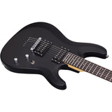 Schecter 430 C-6 Deluxe Solid-Body Electric Guitar, Satin Black