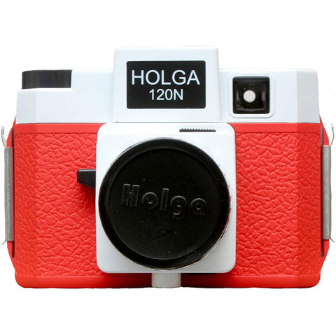 Holga 120N Medium Format Film Camera (Red/White)