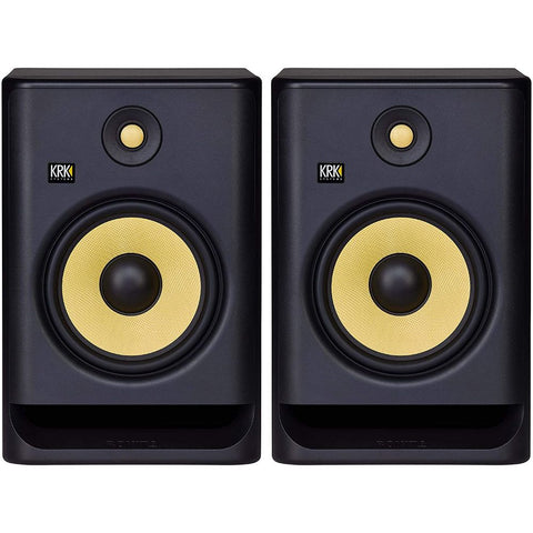 KRK RP8 Rokit 8 G4 Professional Bi-Amp 8" Powered Studio Monitor Pair, Black