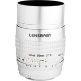 Lensbaby Velvet 56mm f/1.6 Lens for Micro Four Thirds (Silver)