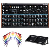 Novation Peak 8-Voice Polyphonic Synthesizer Bundle with Headliner Mod Base Desktop Production Stand and Set of 6" 8 Unbalanced Patch Cables