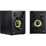 Hercules DJMonitor 42-4" Active Multimedia Speakers (Pair) with Isolation Pad (Small, Pair) & Stereo Male RCA Y-Cable 3' Bundle