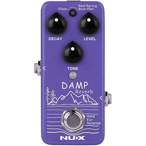 NUX Damp Reverb Guitar Effects Pedal with Plate, Spring, and Hall