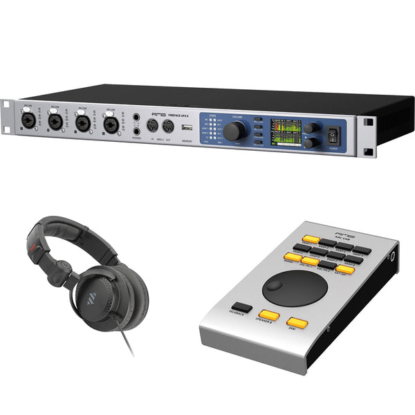 RME Fireface UFX II USB Audio/MIDI Interface with 4 Mic/Instrument Preamps Bundle with RME ARC USB Remote Control and Polsen HPC-A30-MK2 Studio Headphone