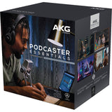 AKG Pro Audio Podcaster Essentials Kit for Streamers, Vloggers, and Gamers-Includes Lyra USB-C Microphone, K371 Headphones, and Ableton Lite Software