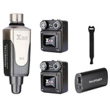 Xvive Audio U4R2 Wireless In-Ear Monitor System (Two Receivers) Bundle with External Battery Charger & Straps