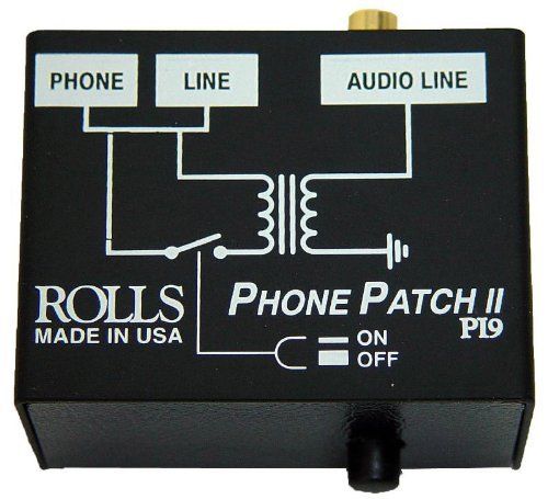 Rolls PI9 Phone Patch RJ11 to RCA or 1/8 inch mini
