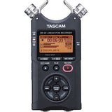 Tascam DR-40 4-Track Handheld Digital Audio Recorder with SnapPod Tabletop Tripod, HPC-A30 Monitor Headphones & 16GB Memory Card Kit