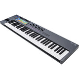 Novation FLkey 61 USB MIDI Keyboard Controller for FL Studio (61-Key) Bundle with Kaces Stretchy Keyboard Dust Cover and Hosa Mid-310 Midi cable 10'
