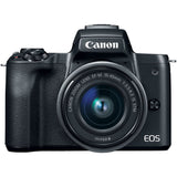 Canon EOS M50 Mirrorless Digital Camera with 15-45mm Lens (Black)