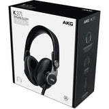AKG K371 Over-Ear Oval Closed-Back Studio Headphones Bundle with Headphone Holder
